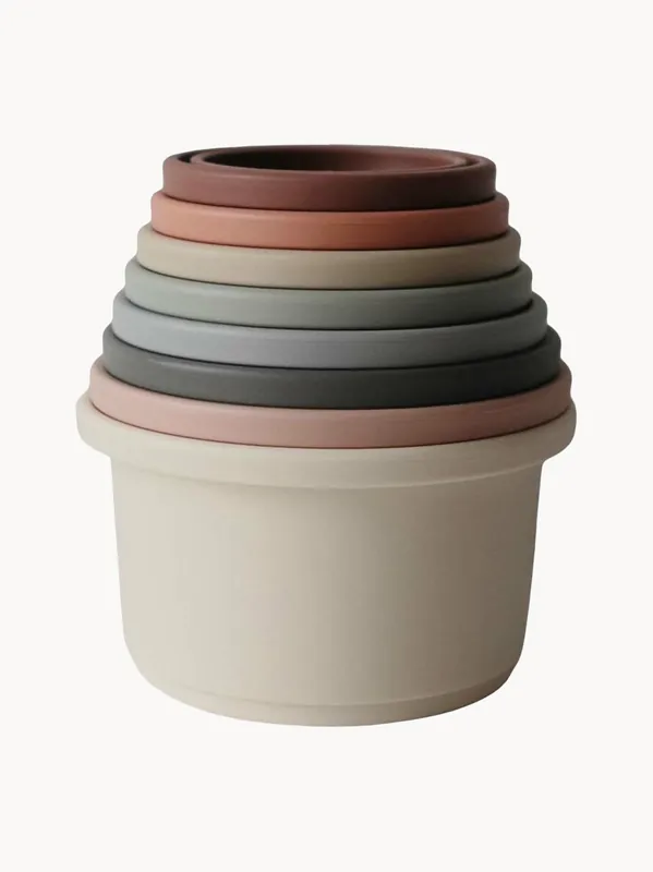 Vasos apilables para niños Nani, set de 8 - Mushie
