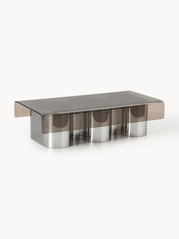 Mesa de centro con tablero de vidrio Jouri - Westwing Collection