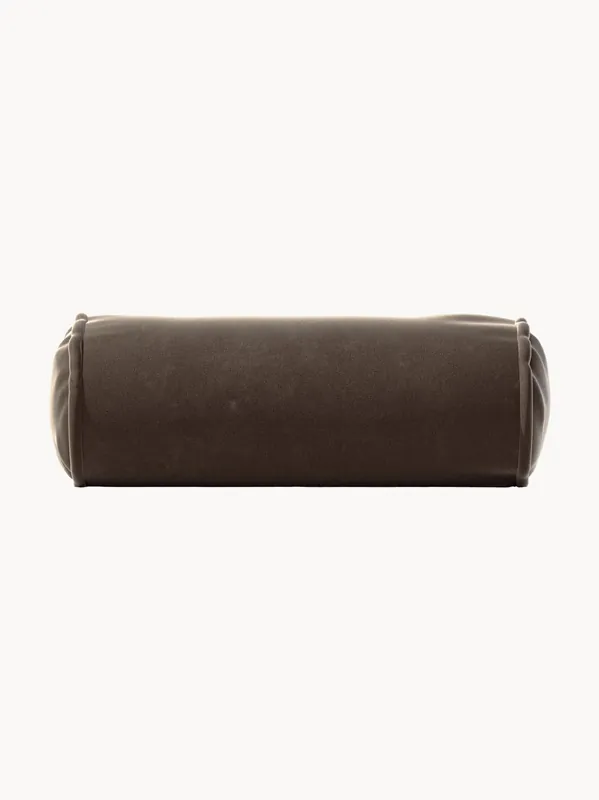 Cojín de sofá de terciopelo Vetsak, Ø 16 x L 40 cm