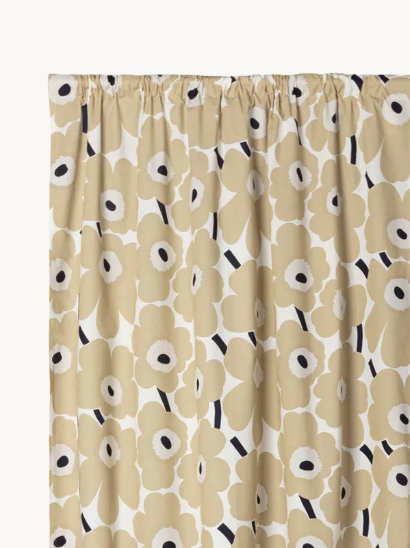 Cortinas con filtro de luz con trabillas Pieni Unikko - Marimekko