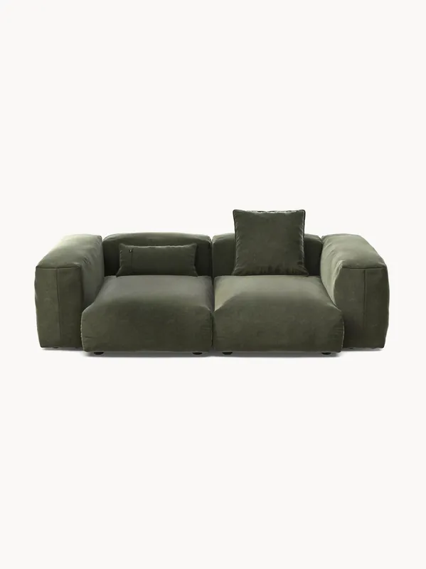 Sofá modular de terciopelo Vetsak (2 plazas)