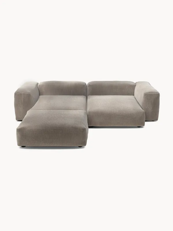 Sofá modular esquinero de pana Vetsak (3 plazas)