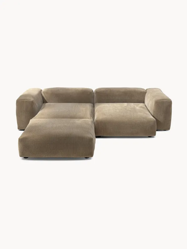 Sofá modular esquinero de pana Vetsak (3 plazas)