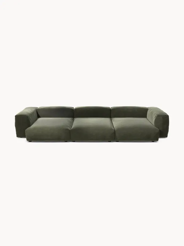 Sofá modular de terciopelo Vetsak (4 plazas)