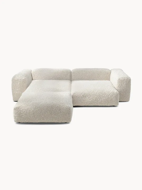 Sofá modular esquinero de borreguillo Vetsak (3 plazas)