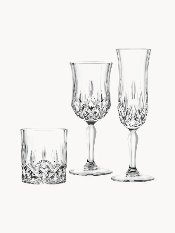 Vasos de cristal para bar Opera, set de 18 - RCR