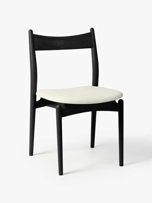 Silla de comedor de fresno con asiento acolchado Koa - Westwing Collection