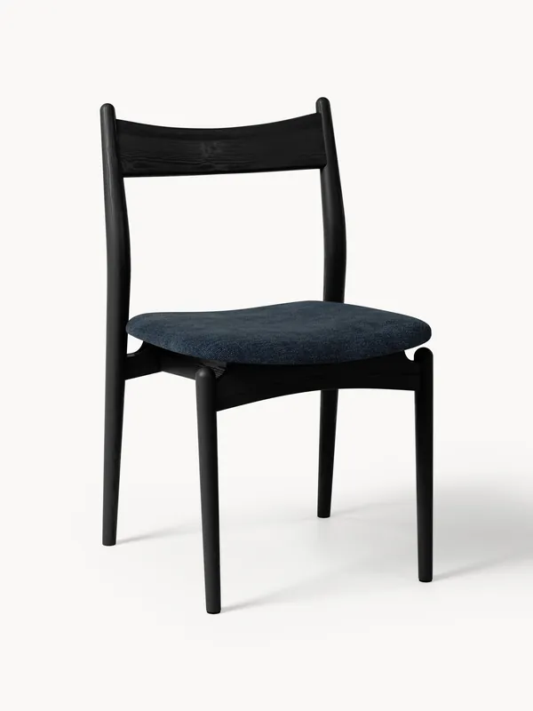 Silla de comedor de fresno con asiento acolchado Koa - Westwing Collection