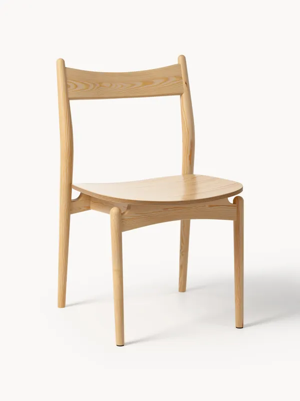 Silla de comedor de madera de fresno Koa - Westwing Collection