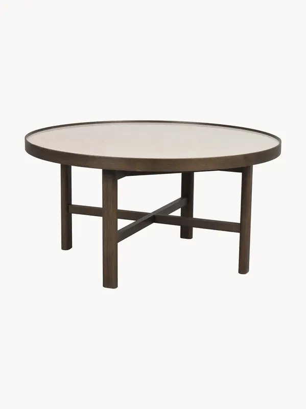 Mesa de centro redonda de roble Marsden, Ø 90 cm - Rowico Home