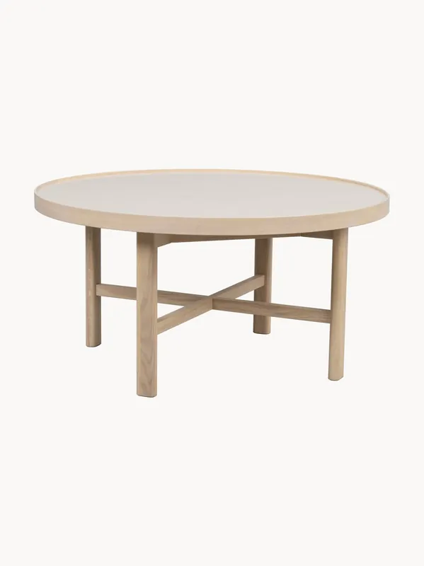 Mesa de centro redonda de roble Marsden, Ø 90 cm - Rowico Home