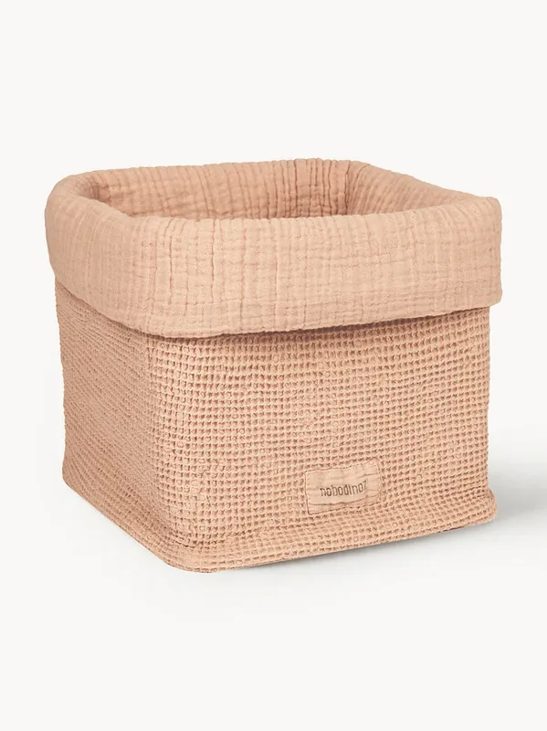 Cesta de almacenaje infantil de algodón orgánico Wabi Sabi - Nobodinoz