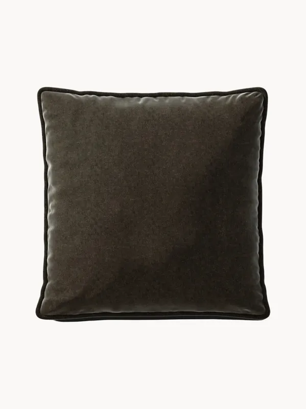 Cojín grande de terciopelo Vetsak, 60 x 60 cm