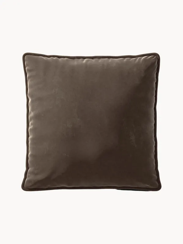 Cojín grande de terciopelo Vetsak, 60 x 60 cm