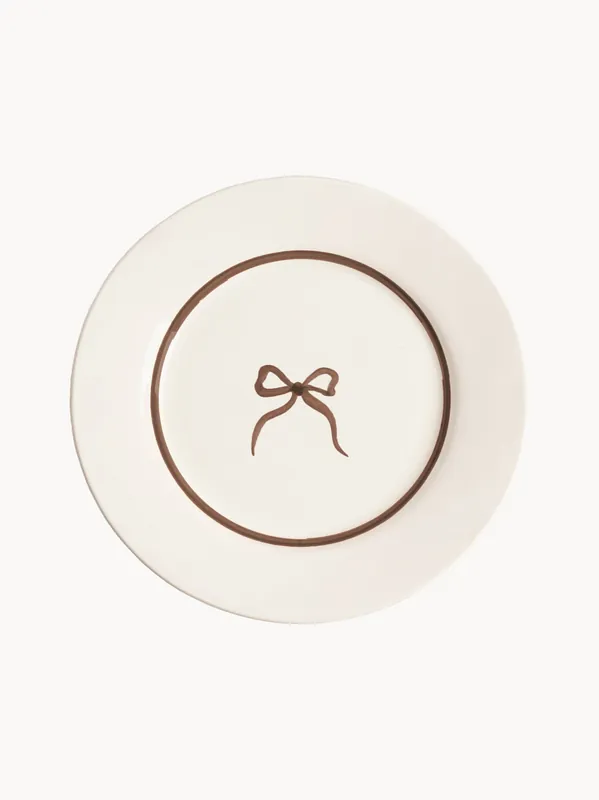 Plato de desayuno pintado a mano Bow - Pick a Poppy