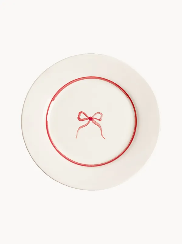 Plato de desayuno pintado a mano Bow - Pick a Poppy