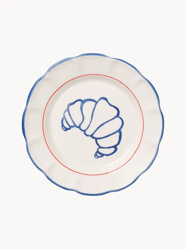 Plato de desayuno pintado a mano Picnic - Pick a Poppy