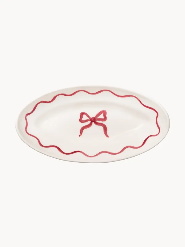 Bandeja de servir pintada a mano Bow - Pick a Poppy