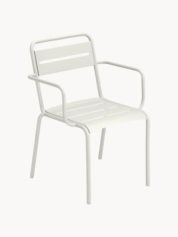 Sillas de jardín apilables con reposabrazos Star, set de 2 - EMU