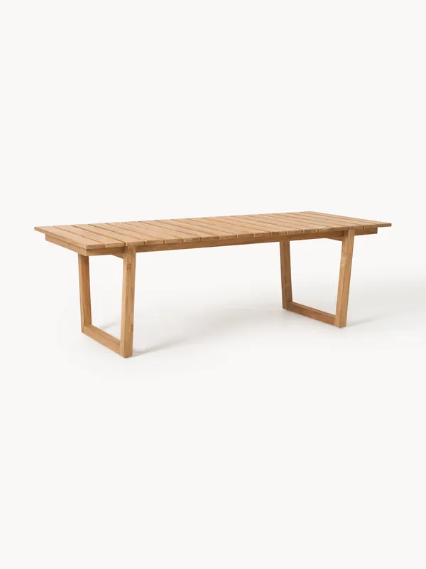 Mesa de comedor de jardín de madera de teca Eiko, 229 x 100 cm - Westwing Collection