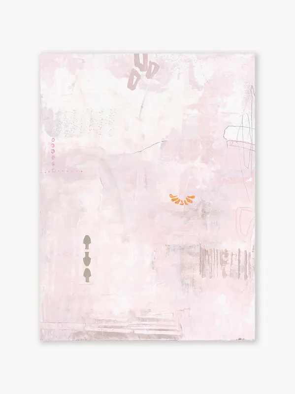 Lienzo pintado a mano Pink Petite - Malerifabrikken