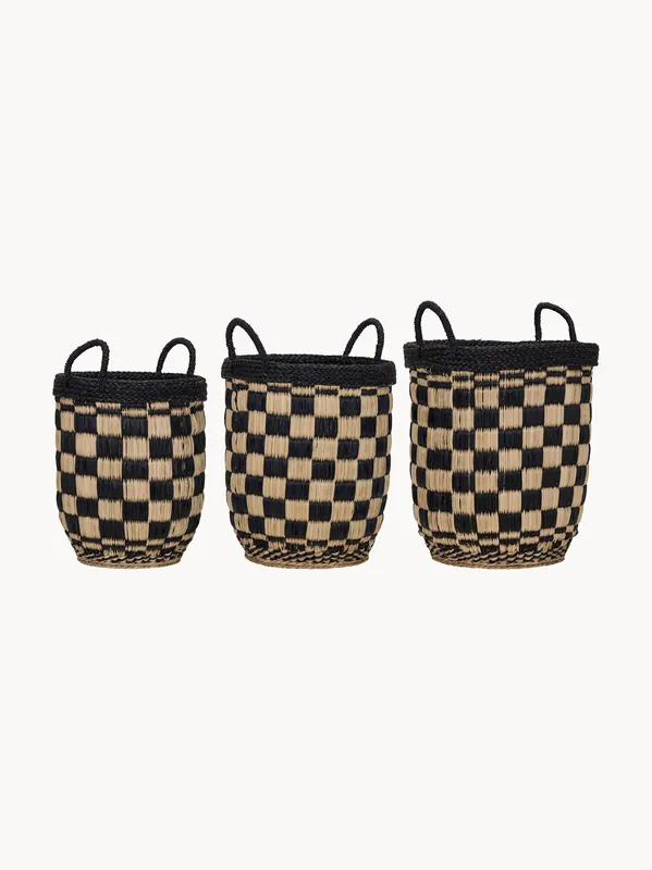 Cestas de almacenaje artesanales Basked, set de 3 - House Doctor