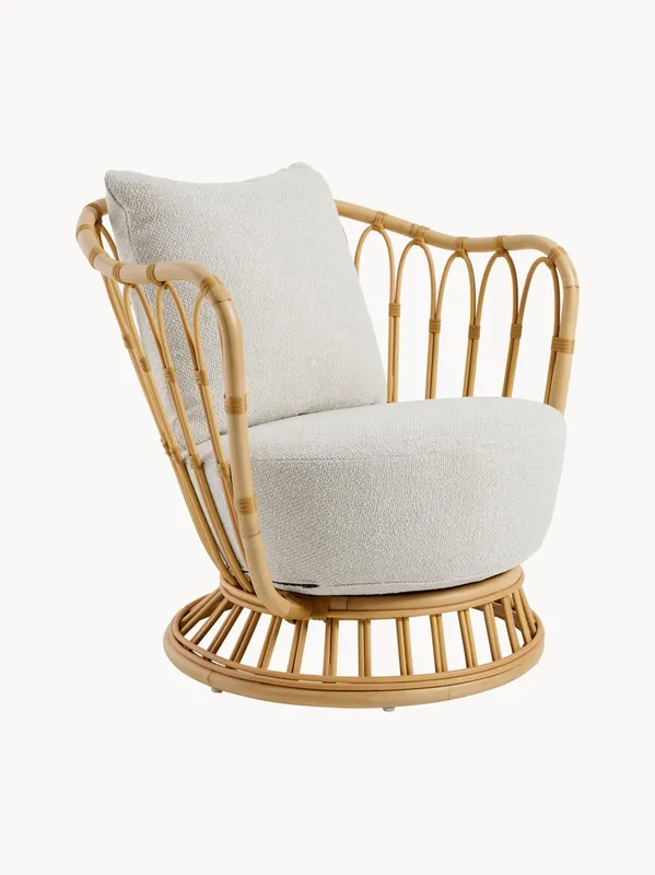 Sillón de exterior tapizado artesanal Grace - GUBI