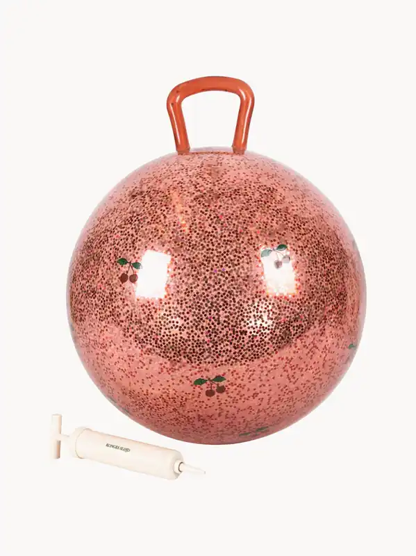 Pelota saltarina con purpurina Cherry - Konges Slojd