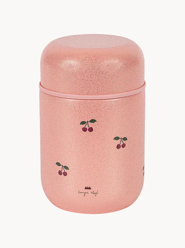 Tarro térmico para comida con purpurina Cherry - Konges Slojd