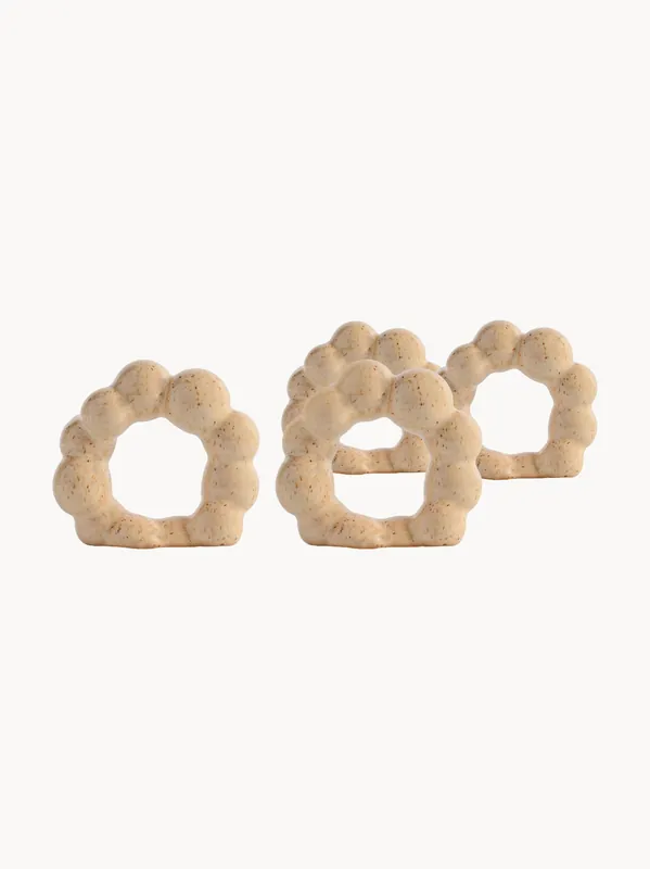 Anillos para servilletas artesanales Porto, set de 4 - byon