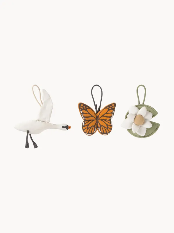Perchas infantiles artesanales Swan Lake, set de 3 - Lorena Canals