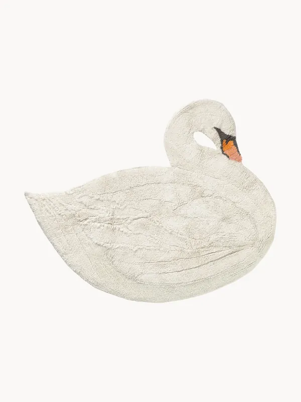 Alfombra infantil lavable artesanal Swan Lake - Lorena Canals