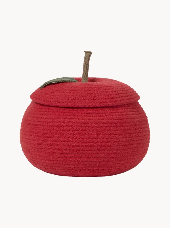 Cesta de almacenamiento infantil con tapa artesanal Back To School - Lorena Canals