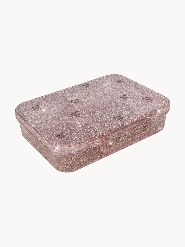 Fiambrera infantil con purpurina Cherry - Konges Slojd