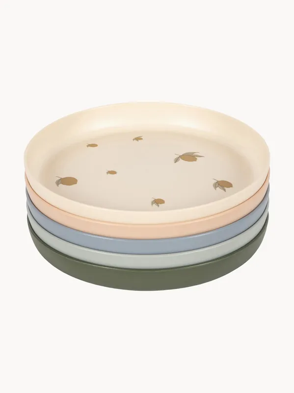 Platos infantiles Lemon, set de 5 - Konges Slojd