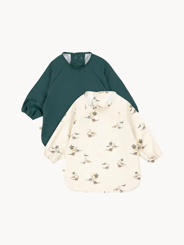 Baberos con mangas Rain Forest, set de 2, tamaños diferentes - Konges Slojd