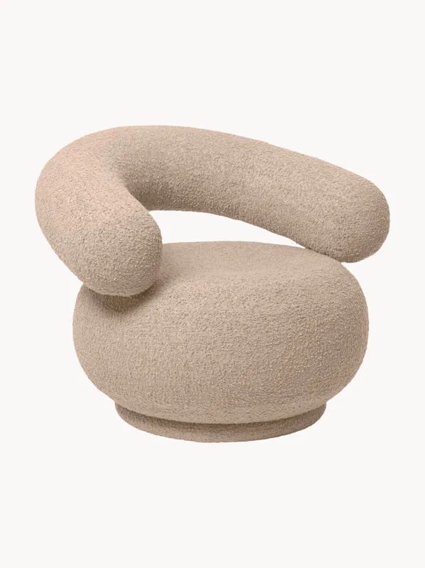 Sillón en tejido bouclé Orbo - Ferm Living