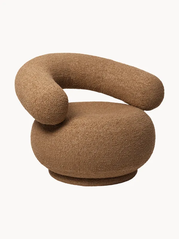 Sillón en tejido bouclé Orbo - Ferm Living