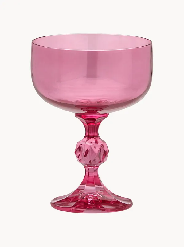 Copas de vino de cristal Rose, set de 2 - Anna + Nina