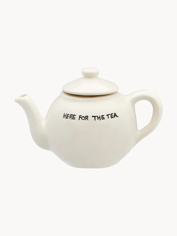 Tetera pintada a mano Here For The Tea - Anna + Nina