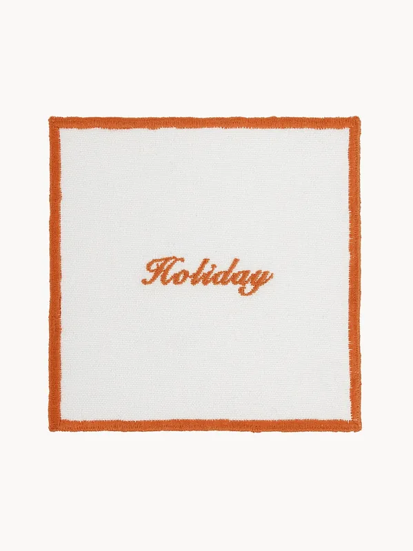 Posavasos de algodón Holiday, set de 4 - Anna + Nina