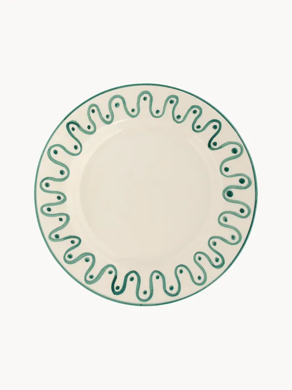 Plato llano pintado a mano Leaf - Anna + Nina