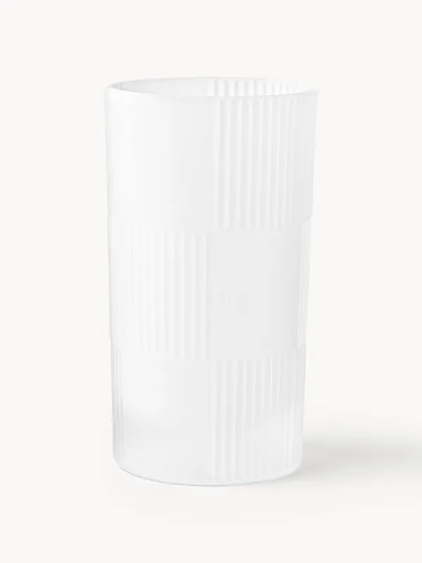 Vasos highball con relieve Bicchi, set de 4 - Westwing Collection