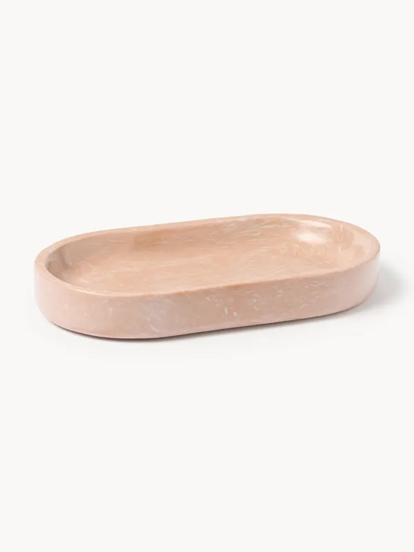 Bandeja para servir de mármol artificial Elara, An 28 cm - Westwing Collection
