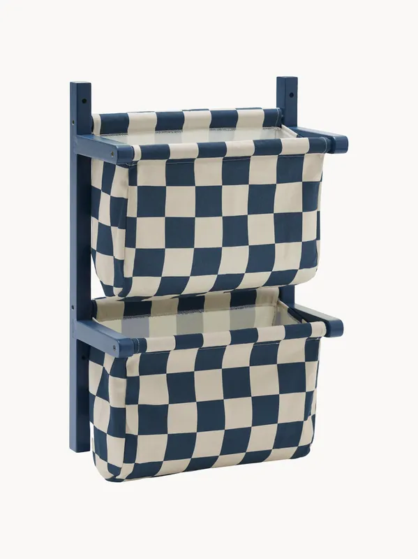 Organizador colgante infantil Check Teal - Kid's Concept