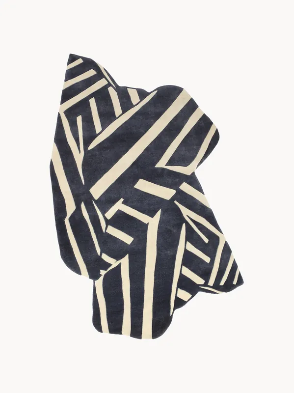 Alfombra de lana anudada a mano Into the Fold - Haus Uger