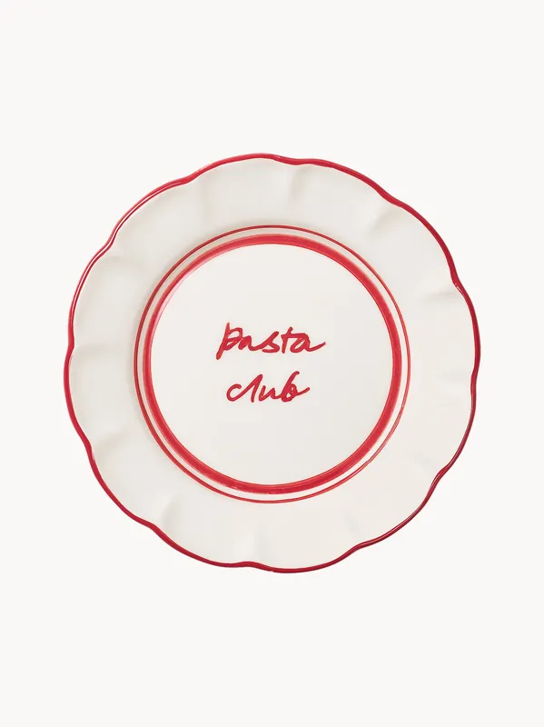 Plato de desayuno de cerámica pintado a mano Bistro - Pick a Poppy
