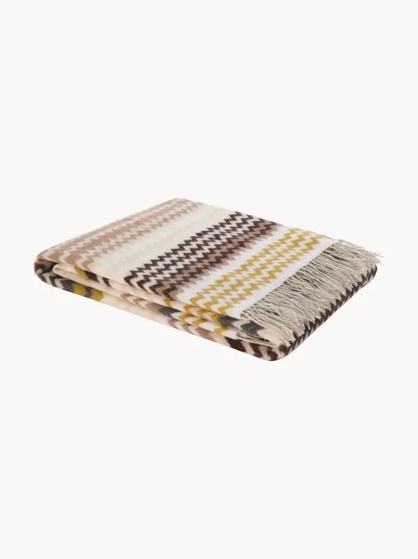 Manta de lana con flecos Humbert - Missoni