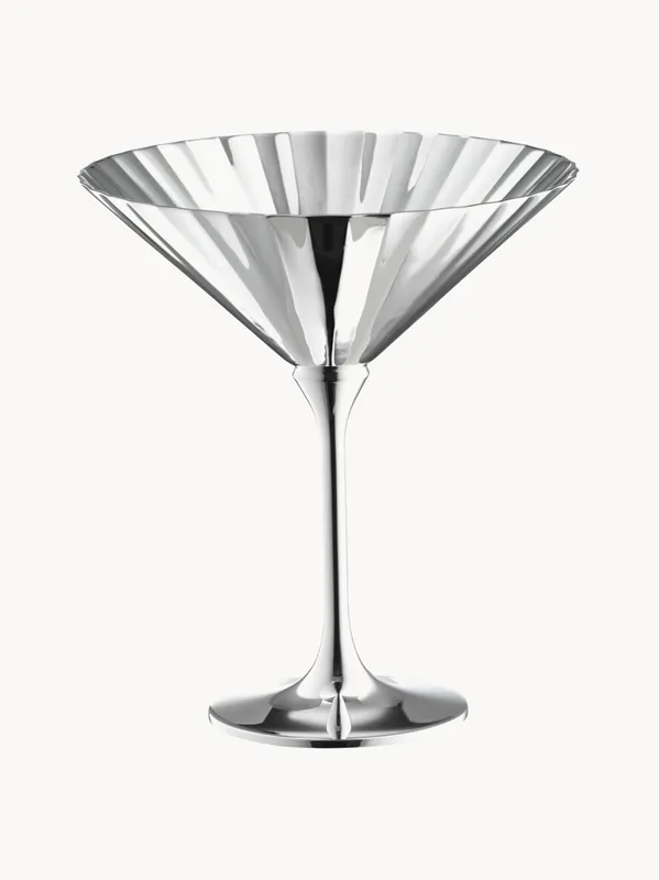 Copa de martini artesanal chapada en plata Belvedere - Robbe & Berking