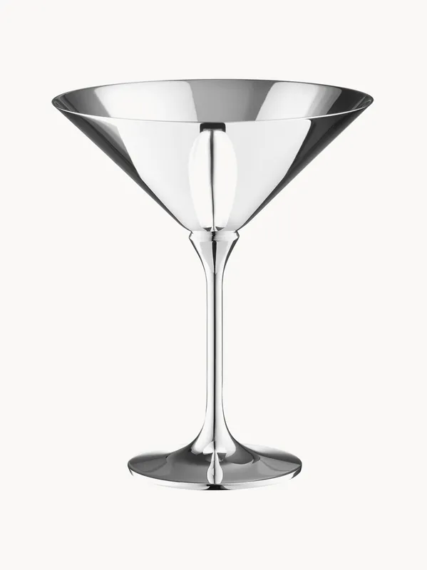 Copa de martini artesanal chapada en plata Dante - Robbe & Berking